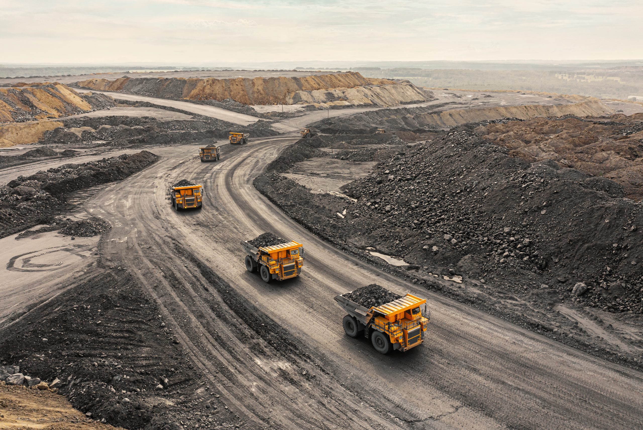 Large,Quarry,Dump,Truck.,Big,Yellow,Mining,Truck,At,Work