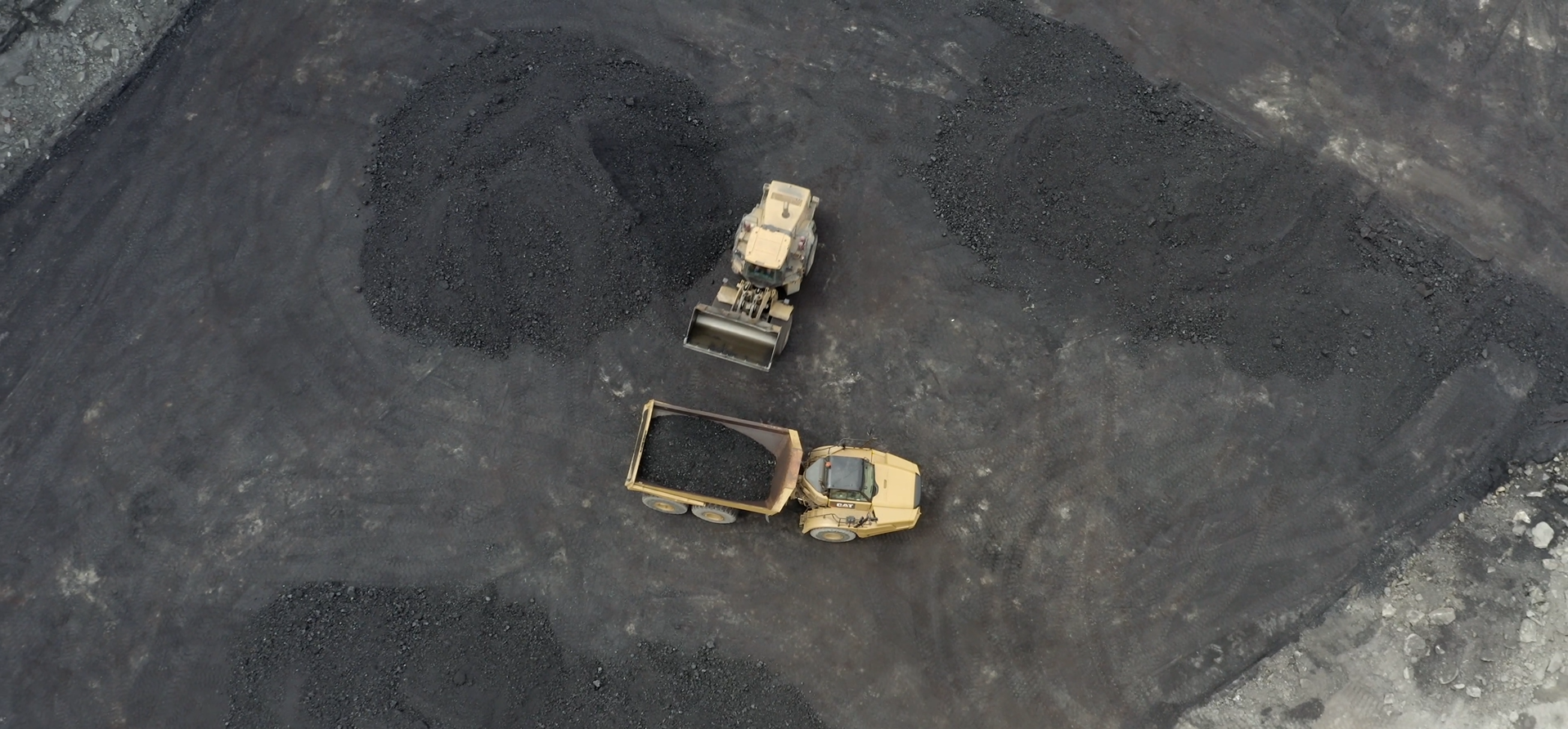 coal truck and pit